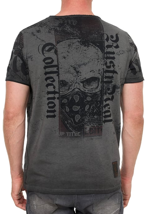 T-shirt met American-Skull Westside Gang Banger-print - Image 5