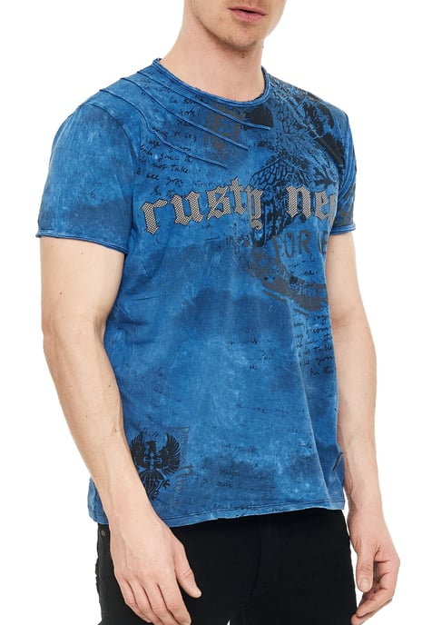 gewassen T-shirt met adelaarprint - Image 4