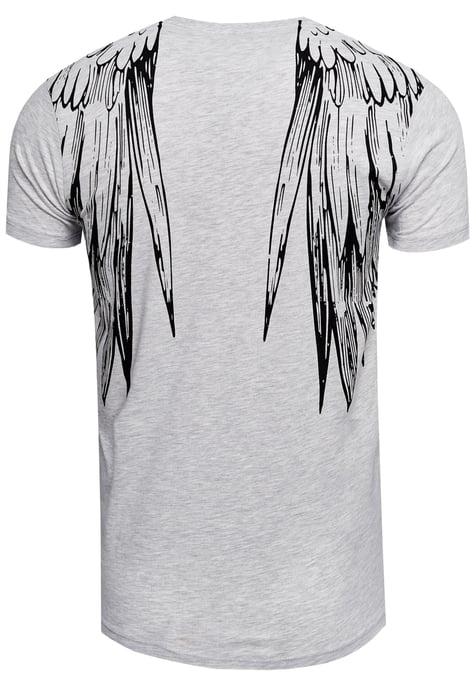 T-shirt met effen Amerikaanse print - Image 2