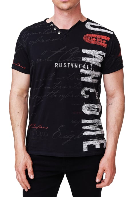 V-neck T-shirt with side logo print - Image 4