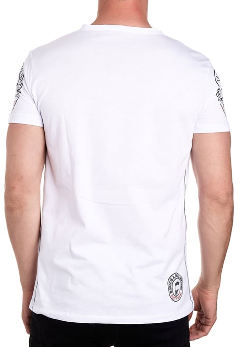 T-shirt met ronde hals, knoopsluiting en voorbedrukte voorkant - Image 4