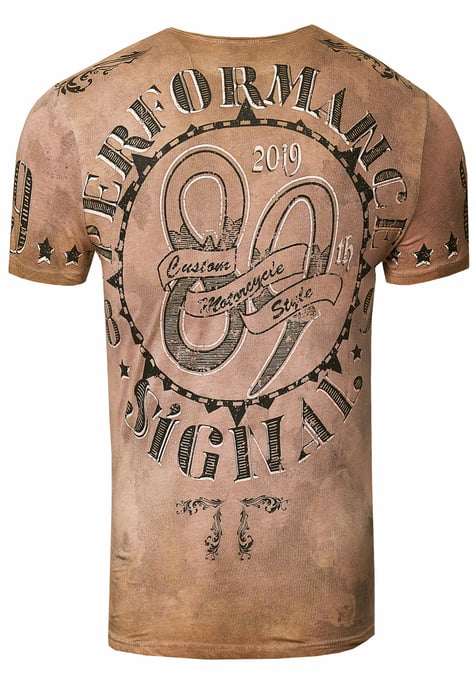 T-shirt met een was met schedelprint - Image 2