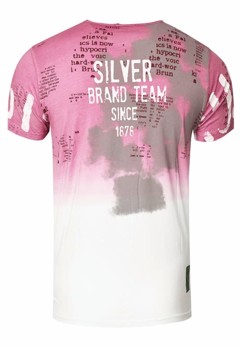 T-shirt Wash with gradient and side button strip - Image 3