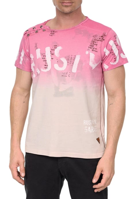 T-shirt Wash with gradient and side button strip - Image 4