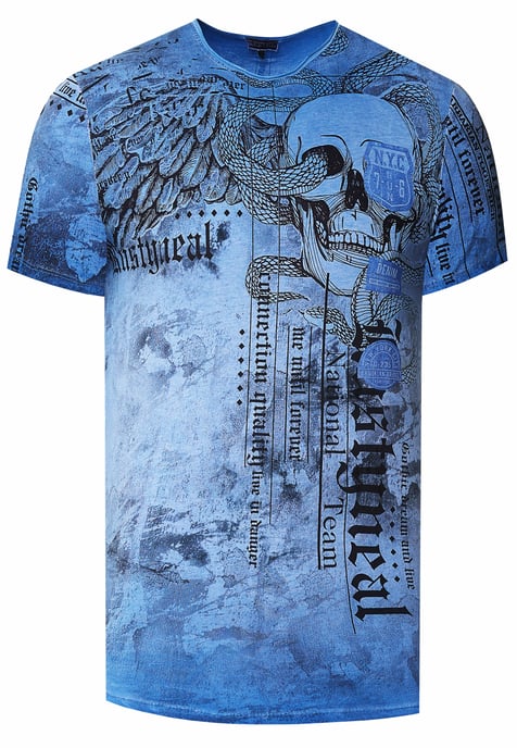 Biker T-shirt met all-over print - Image 1