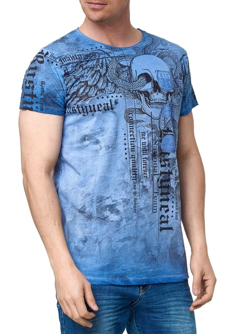 Biker T-shirt met all-over print - Image 3