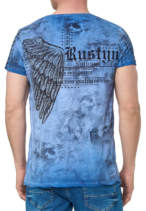 Biker T-shirt met all-over print - Image 4