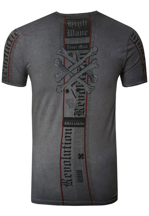 T-shirt met voor- en achterkant bedrukt - Image 2