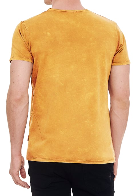 Acid washed T-shirt met prints - Image 5