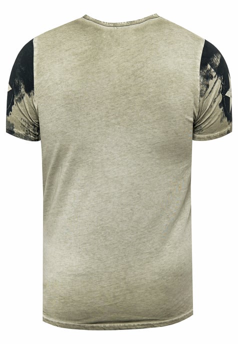 T-shirt met logo-print en knoopsluiting - Image 2