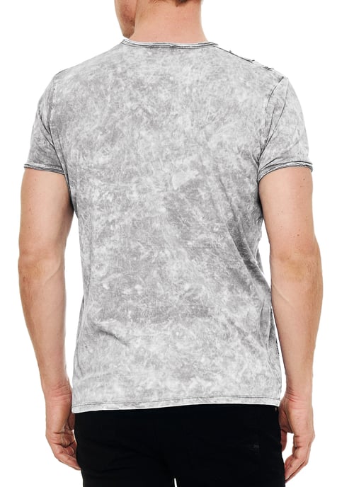washed t-shirt with eagle print - Image 5