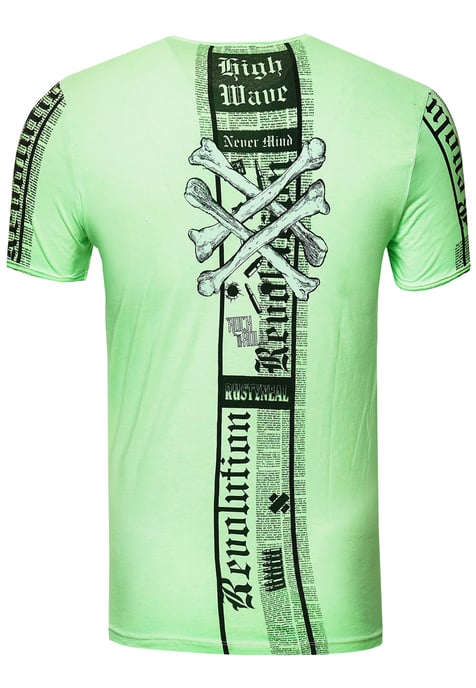 T-shirt met voor- en achterkant bedrukt - Image 2