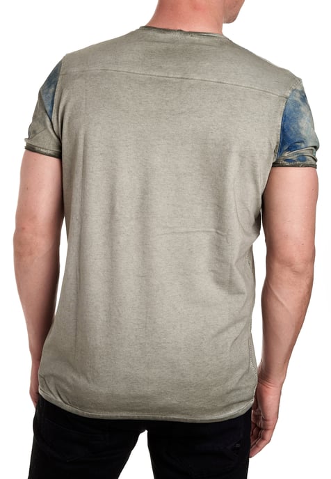 Round Neck T-Shirt with All Over Front Print - Image 3