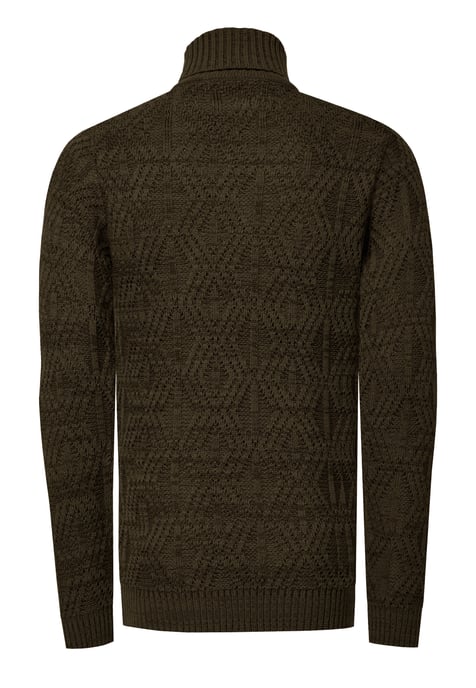 Coarse knit roll-neck sweater - Image 3