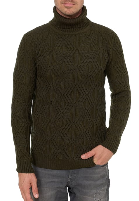 Coarse knit roll-neck sweater - Image 4