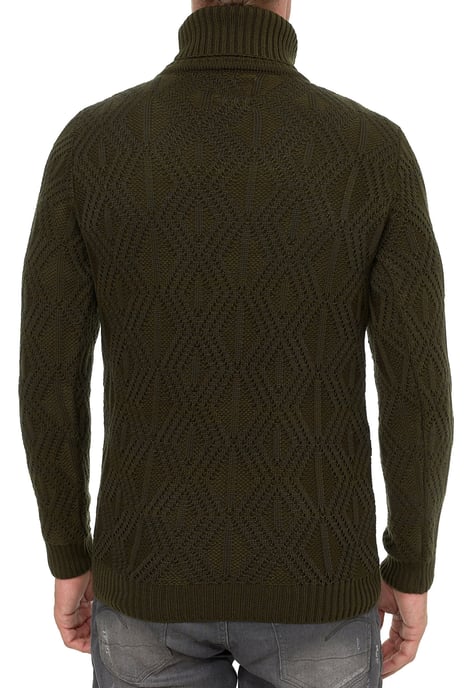 Coarse knit roll-neck sweater - Image 5