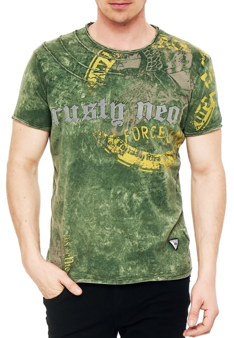 gewassen T-shirt met adelaarprint - Image 3