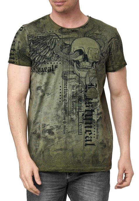 Biker T-shirt met all-over print - Image 3