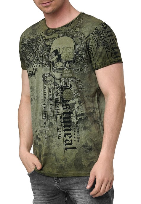 Biker T-shirt met all-over print - Image 4