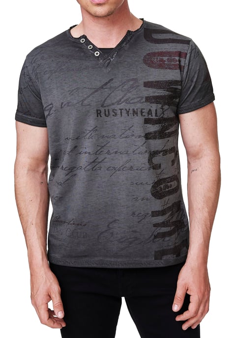 T-shirt met V-hals en logo-print aan de zijkant - Image 4
