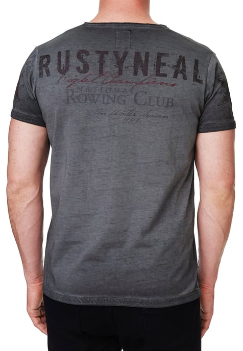T-shirt met V-hals en logo-print aan de zijkant - Image 5