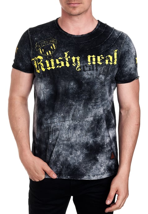 T-shirt in kleur met logo-print in de stijl van Tie Dye Batik - Image 3