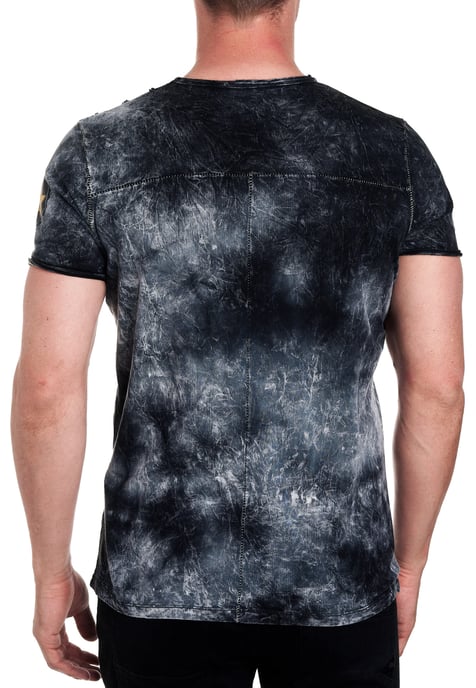 T-shirt in kleur met logo-print in de stijl van Tie Dye Batik - Image 4
