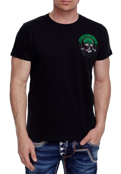 Ronde hals biker T-shirt - Image 3