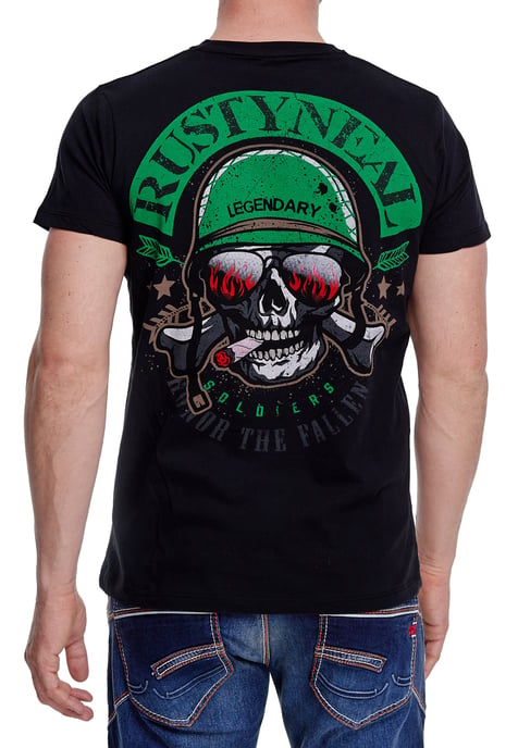 Ronde hals biker T-shirt - Image 4