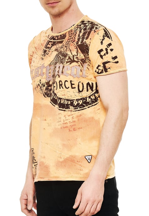 gewassen T-shirt met adelaarprint - Image 4