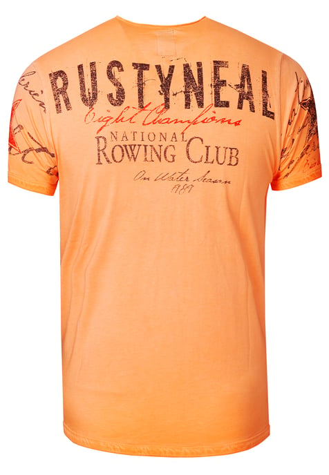 T-shirt met V-hals en logo-print aan de zijkant - Image 3