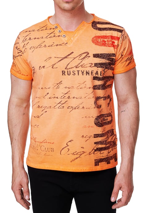 T-shirt met V-hals en logo-print aan de zijkant - Image 4