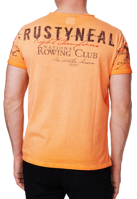 T-shirt met V-hals en logo-print aan de zijkant - Image 5