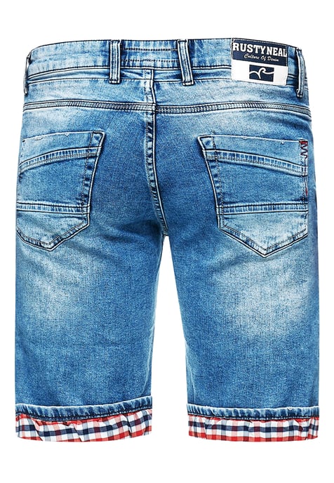 Lichtblauwe gebruikte "NOXON" Bermuda Jeans Shorts - Image 2