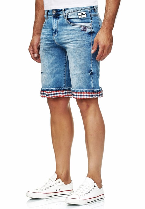 Lichtblauwe gebruikte "NOXON" Bermuda Jeans Shorts - Image 3