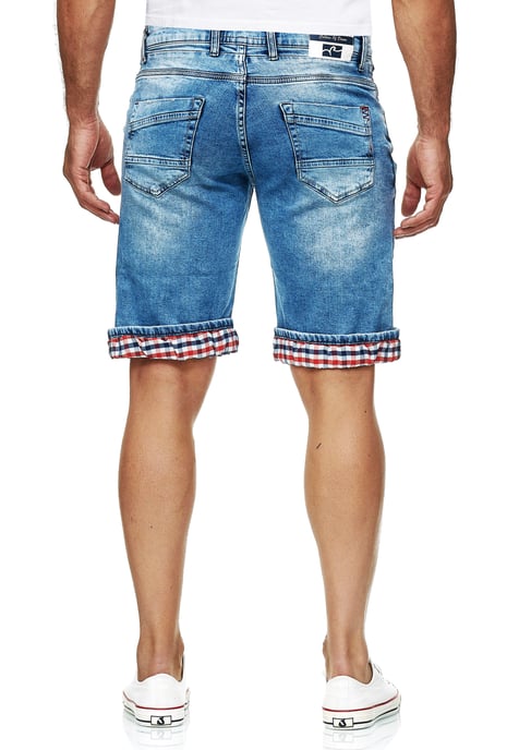 Lichtblauwe gebruikte "NOXON" Bermuda Jeans Shorts - Image 4