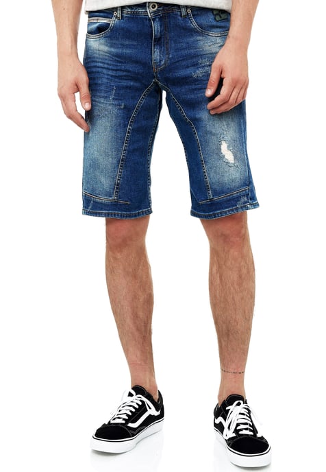 Slim Fit Jeans Shorts "YAMETO" Blauw Gebruikt - Image 3