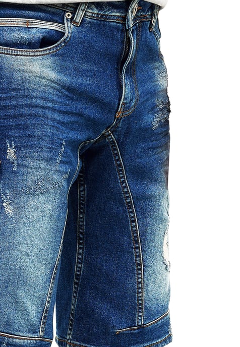 Slim Fit Jeans Shorts "YAMETO" Blauw Gebruikt - Image 5