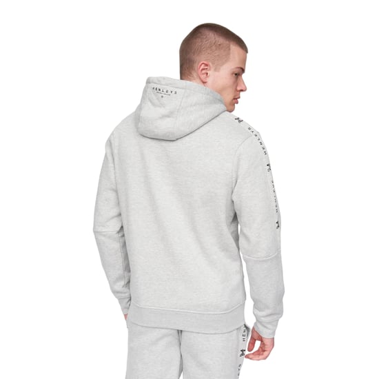 Henleys Heren Tapehen Hoodie (Grijze Mergel) - Image 2