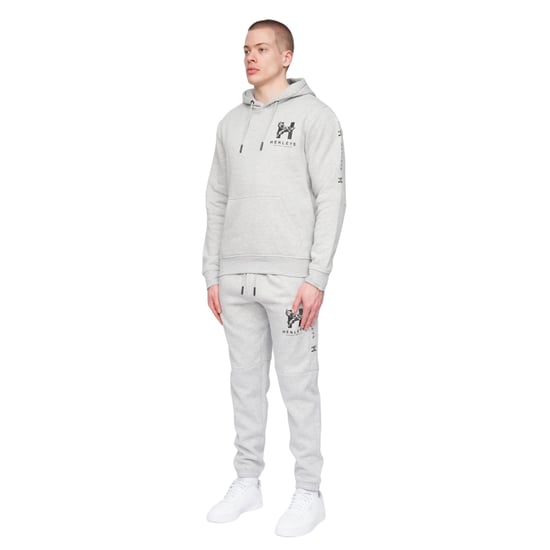 Henleys Heren Tapehen Hoodie (Grijze Mergel) - Image 3