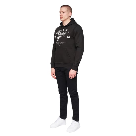 Henleys Mens Colhen Hoodie (Black) - Image 3