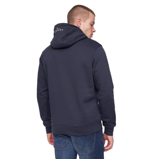 Henleys Heren Hentyme Logo Hoodie (Marine) - Image 2