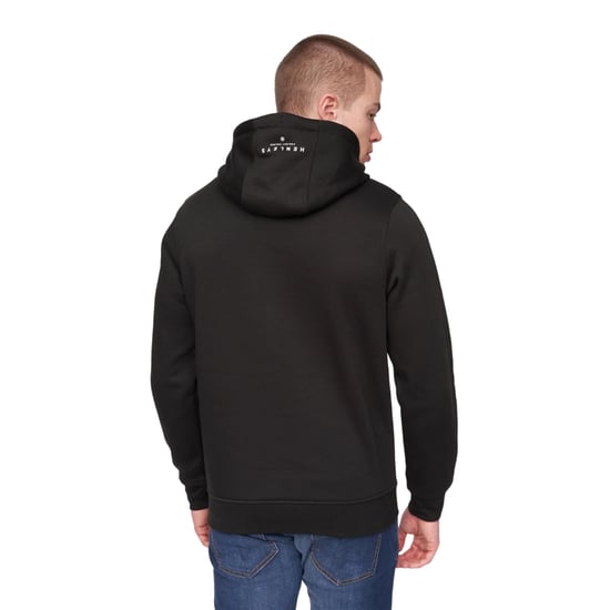 Henleys Heren Scripthen Hoodie (Zwart) - Image 2