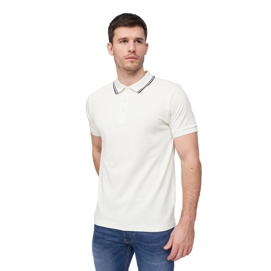 Duck and Cover Heren Samtrase Polo Shirt (Gebroken wit) - Image 3