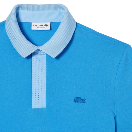 Lacoste Heren Smart Paris Mini Piqué Poloshirt (Blauw) - Image 2