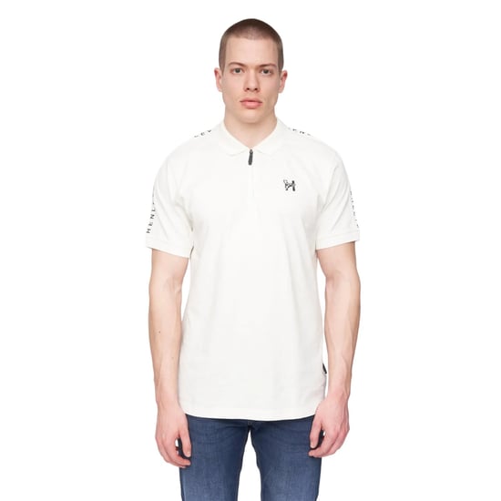 Henleys Mens Tapehen Polo Shirt (White) - Image 1