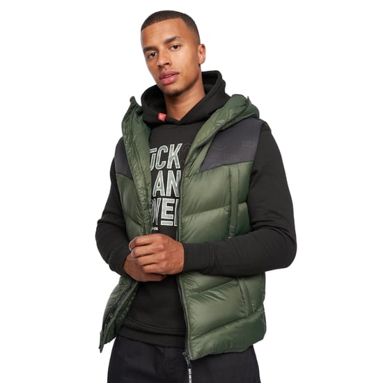 Duck and Cover Heren Raymax Gilet (Donkere Olijf) - Image 4