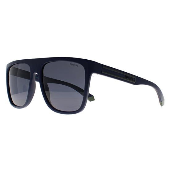 Polaroid Square Mens Matte Blue Blue Grey Polarized PLD 2162/S - Image 2