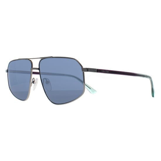 Calvin Klein Aviator Mens Light Gunmetal Blue CK23126S - Image 2