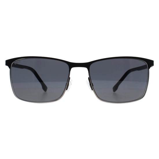 Hugo Boss Rectangle Mens Matte Black Ruthenium Grey BOSS 1635/S - Image 1